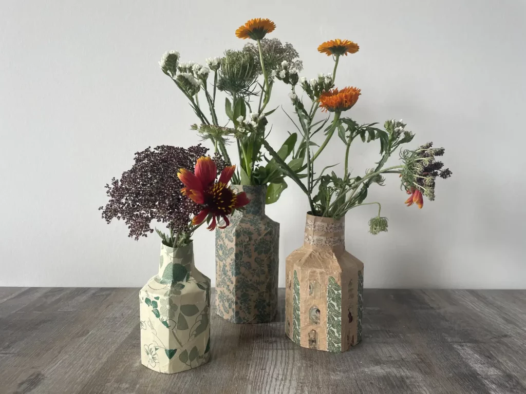 Vasenmanschette aus Papier