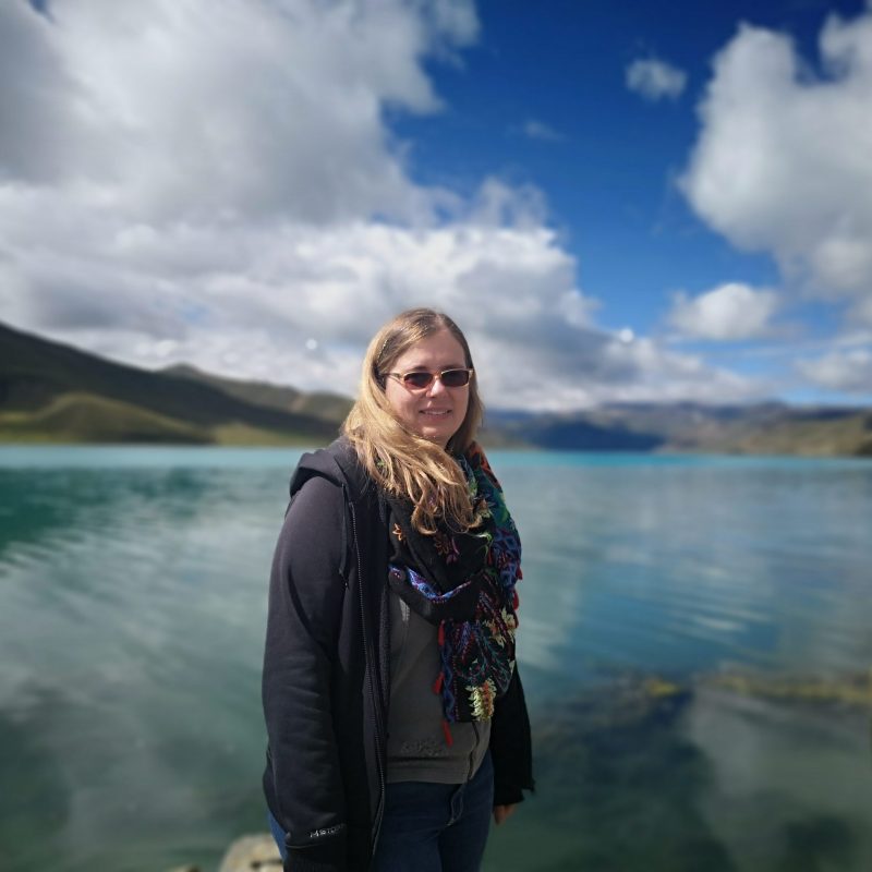 Ich am Yamdrok See in Tibet